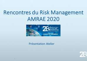 Atelier B4 - Risk Manager : extension du domaine de la maîtrise ? - Février 2020